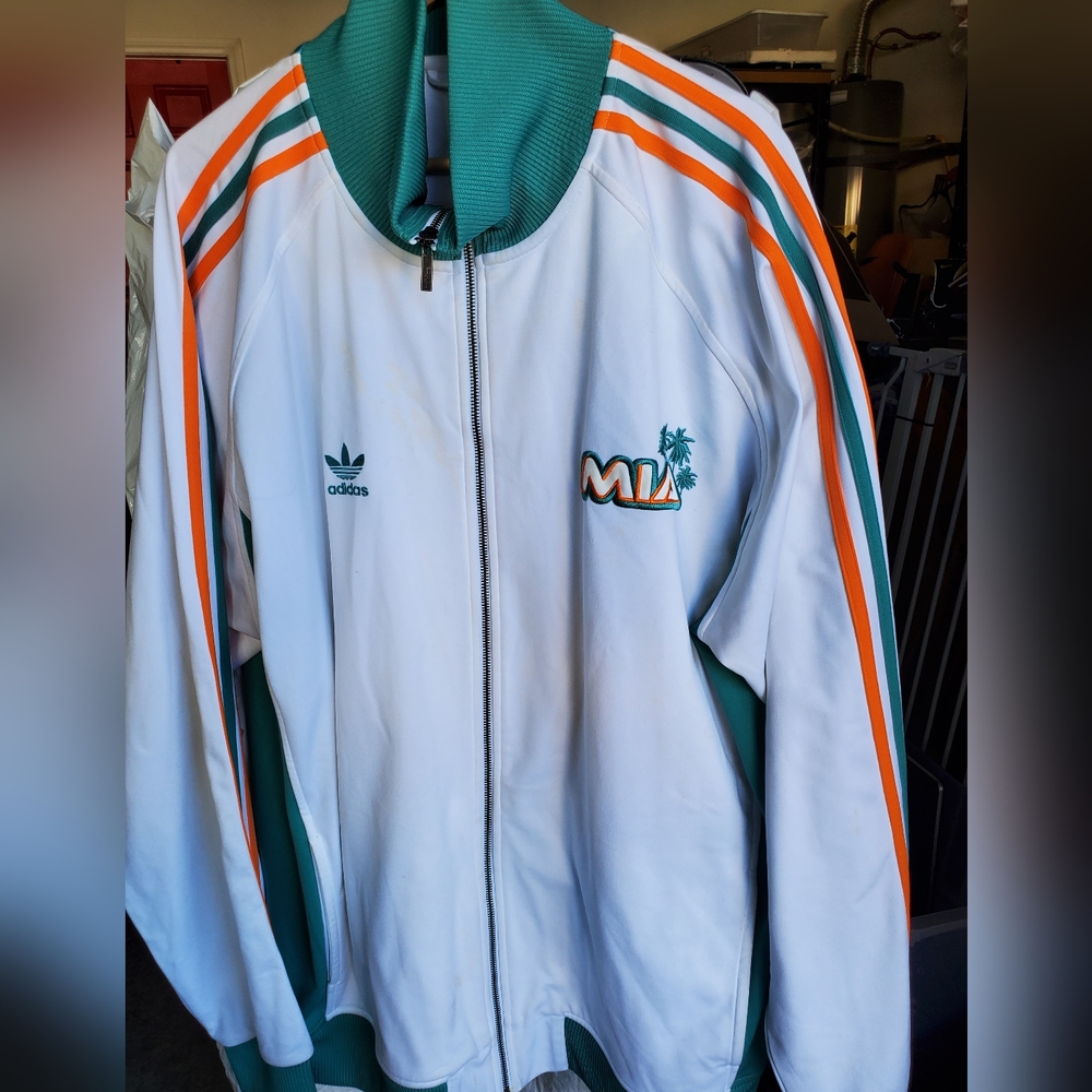 Vintage Adidas Miami jacket 3x